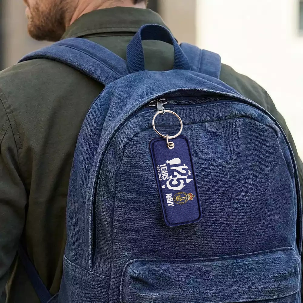 Royal Australian Navy Red Annodised LED Key Ring Torch Beam